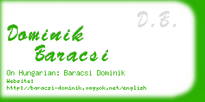 dominik baracsi business card